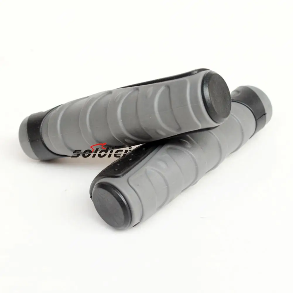 1 Pair Road Cycling Handlebar Rubber Bicycle Anti-Skid Grip Mountain Bike Lock-on Handle Bar End Grips Cover Bike Accessories