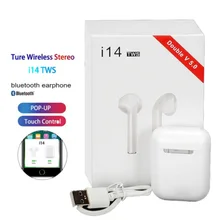 Оригинальные i14 TWS беспроводные наушники Bluetooth гарнитура невидимые наушники для смартфона PK i11 i12 i13 i15 i7s i20 i60 i30