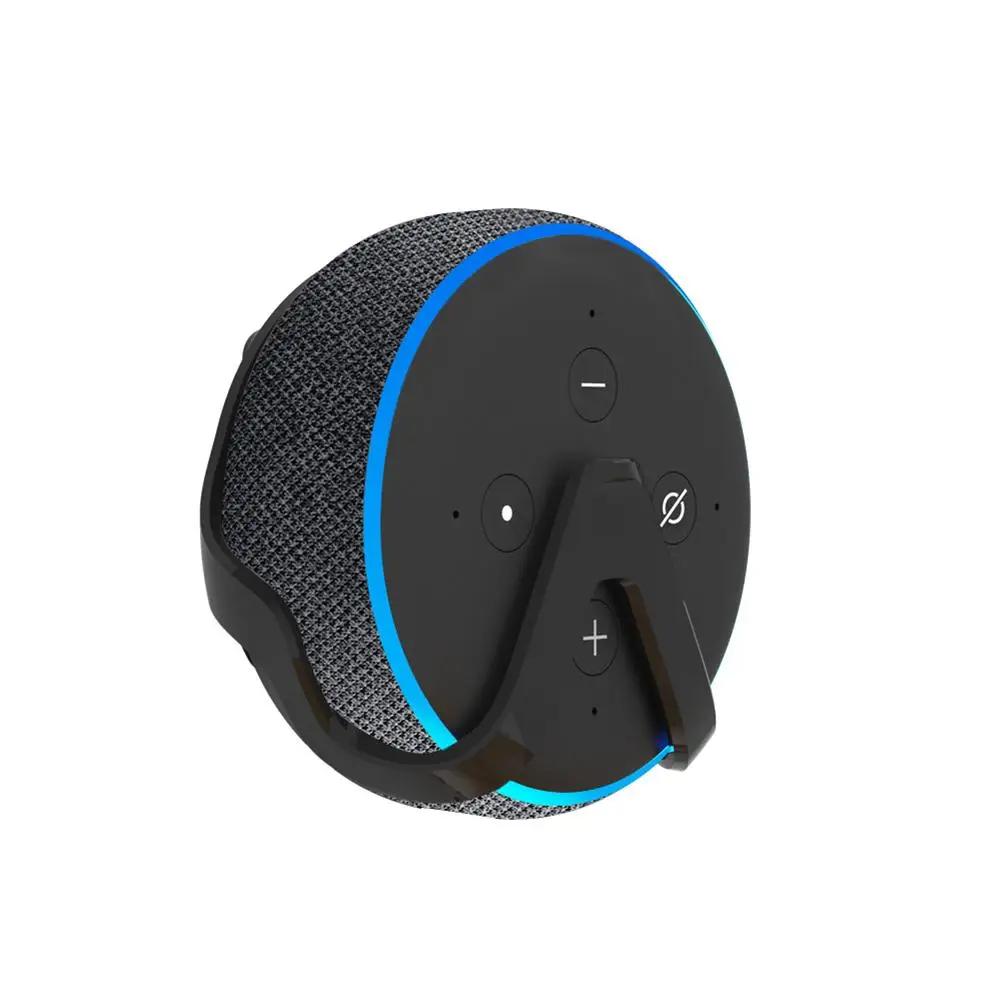 

Protective Case Holder Smart Speaker Accessories ABS Wall Mount For Echo Dot 3 Space Saving Compact Bracket Protect Case #5YL