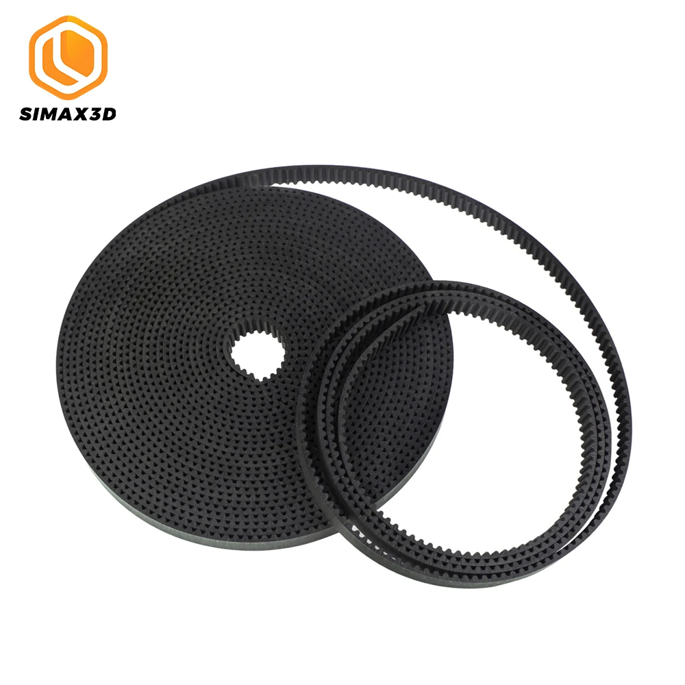

SIMAX3D 1pcs 3d printer kit parts GT2 6mm belt width 6 mm GT2 belt Rubbr Fiberglass cut to length for ender 3 ender 3 pro hotend