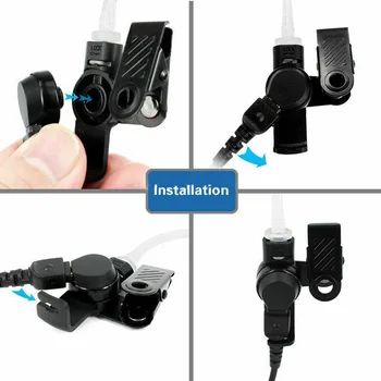 

Earpiece PPT Earphone For Motorola 2 Way Radio Walkie Talkie Components
