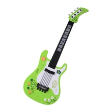 Guitarra Musical eléctrica para niños, instrumento de juguete Musical con 4 modos de juego, luces y música para niños y niñas