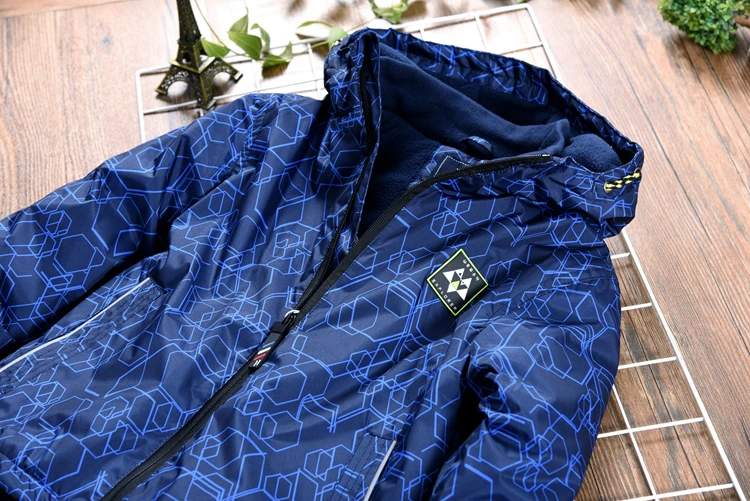 Children's stormwear men's and children's thick warm coat with fleece