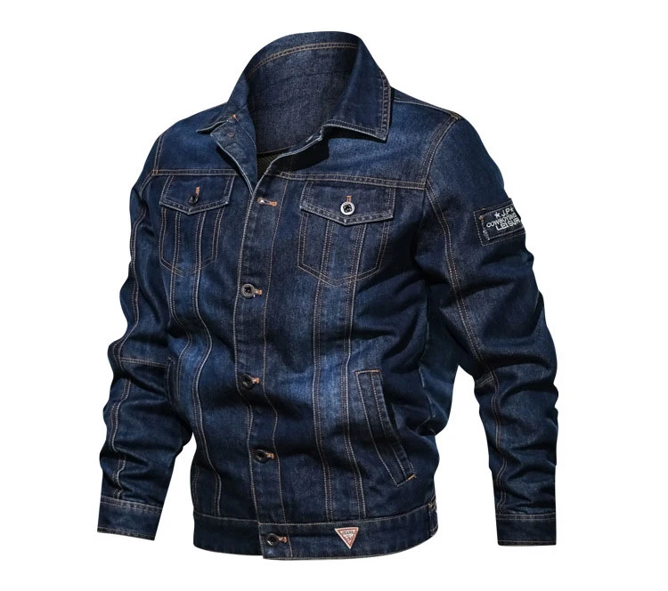 Refire gear осенние винтажные джинсовые куртки мужские повседневные зимние теплые ковбойские джинсы куртка Военный бомбер размера плюс тактическое пальто