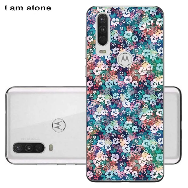 Чехлы для телефонов Motorola One Action/One Vision 6,3 дюйма мягкие сумки из ТПУ чехол для мобильного телефона с мультяшным принтом - Цвет: Solf TPU HH39