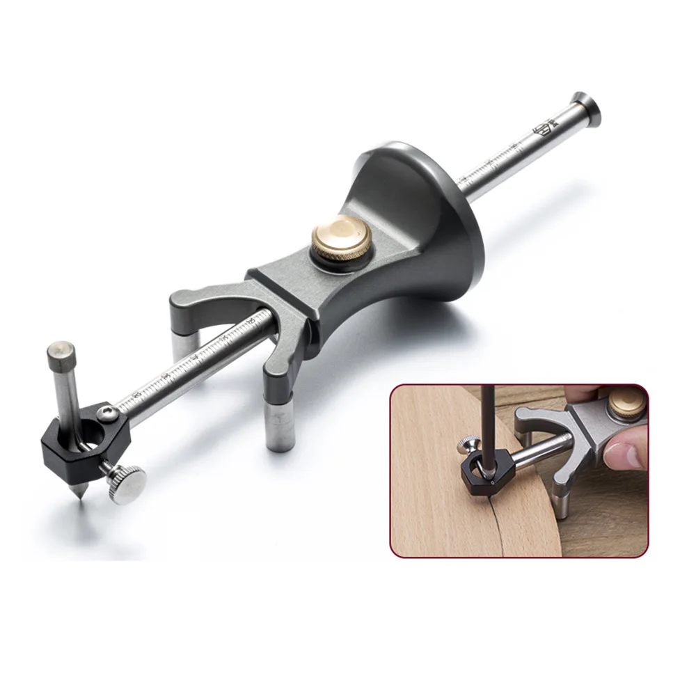 

Carpenter Straight Line Arc Curve Scriber Parallel Measuring Tool Woodworking Dual-Purpose Drawing Line Square Marker Quality