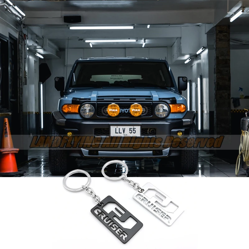 Metal aloly auto chaveiro para fj cruiser acessórios do carro porta-chaves titular para fora-estrada entusiasta