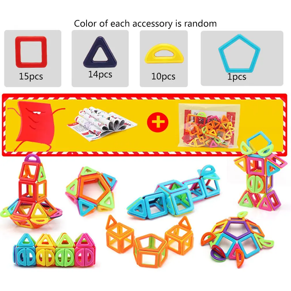 

Magnetic Designer Construction Set Model & Building Toy Magnets Magnetic Blocks Educational Toys For Children