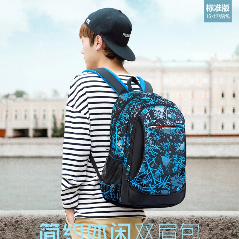 

Men And Women Backpack Canvas Backpack Large Capacity Middle School Students Casual School Bag 15.6-Inch Laptop Bag Laptop