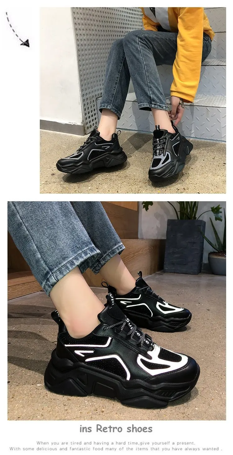 Зимние женские кроссовки на платформе, повседневная обувь, роскошная черная женская спортивная обувь с кристаллами, модная Вулканизированная женская обувь