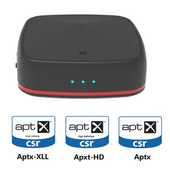 

Bluetooth 5.0 Transmitter Receiver APTX HD/LL Mini Wireless Audio Adapter 3.5mm AUX/SPDIF/RCA for TV Car Speaker CSR8675