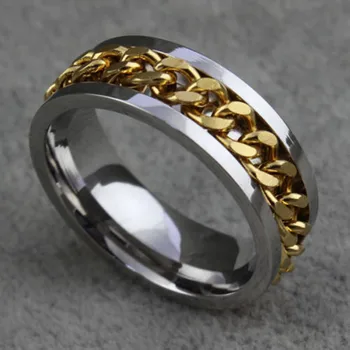 

Men and tail ring simple energy ring tide male domineering new ring tide inspirational fashion ring