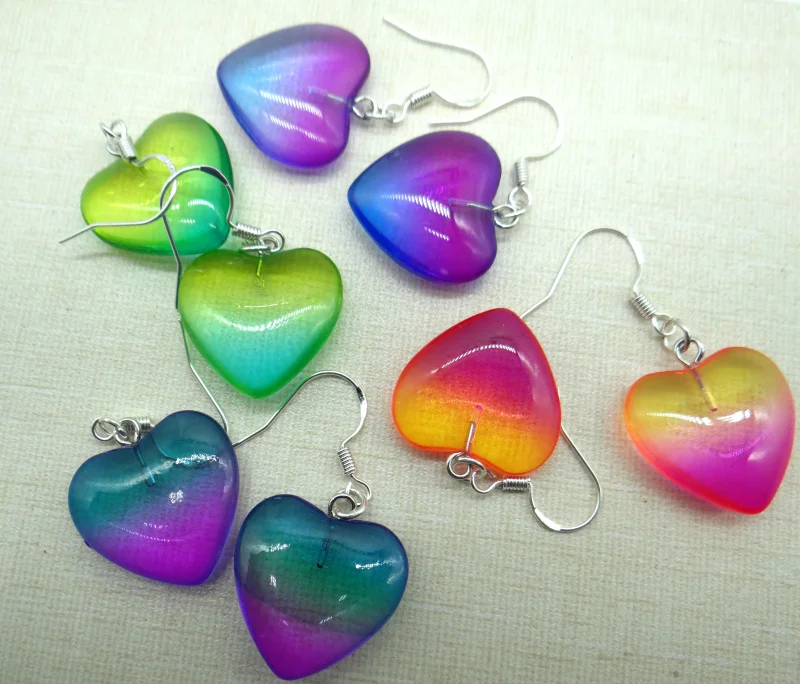 Natural stone Quartz crystal tiger eye Turquoises Heart-shaped charms Earring for diy Jewelry making Pendant Accessories | Украшения и