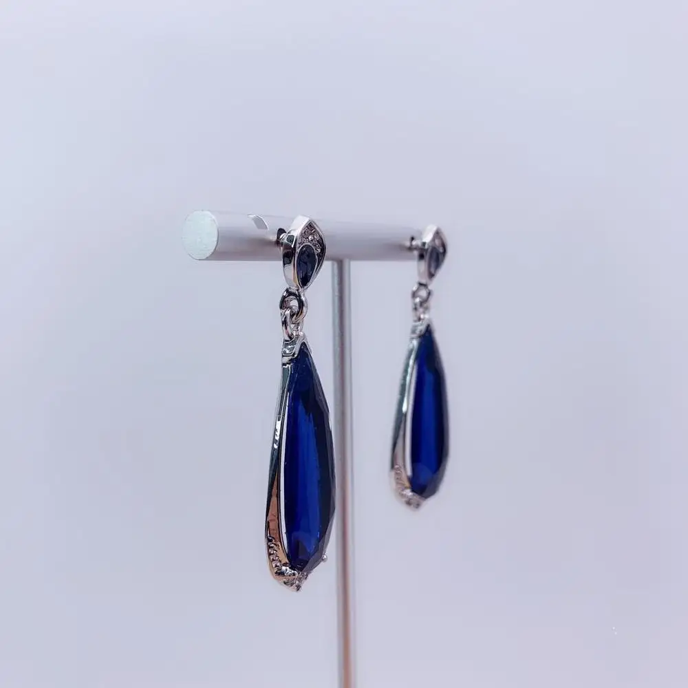 Серьги из родия модные ювелирные серьги свадебные подарки женские аксессуары