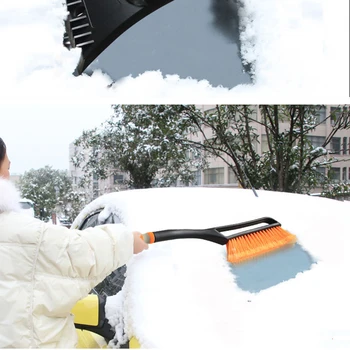 

Universal Car Vehicle Snow Ice Scraper Windshield Detachable 2-in-1 Snow Removal Brush Shovel Broom Winter Cleaner Tools For BMW