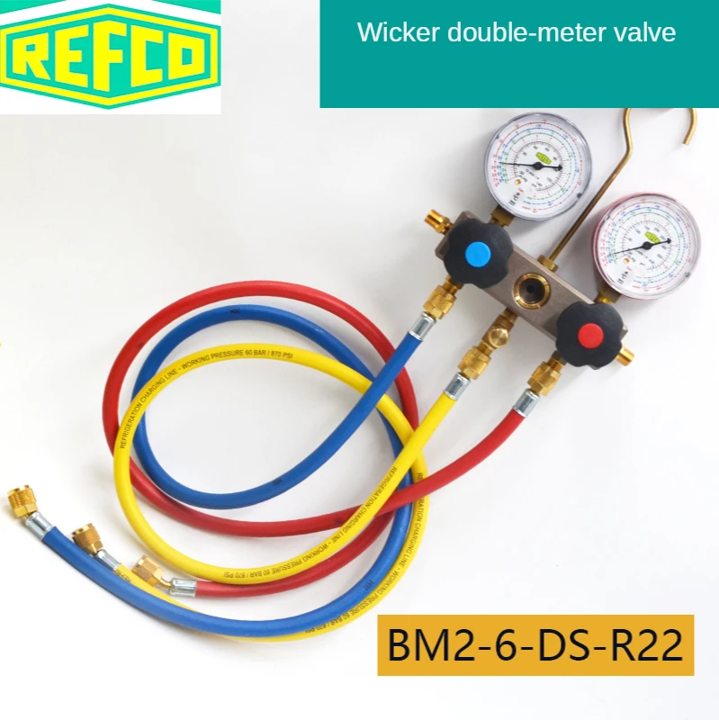Refco Manometer BM2-6-DS-R22 / R410AR32 Klimaanlage Kältemittel Tabelle -  AliExpress
