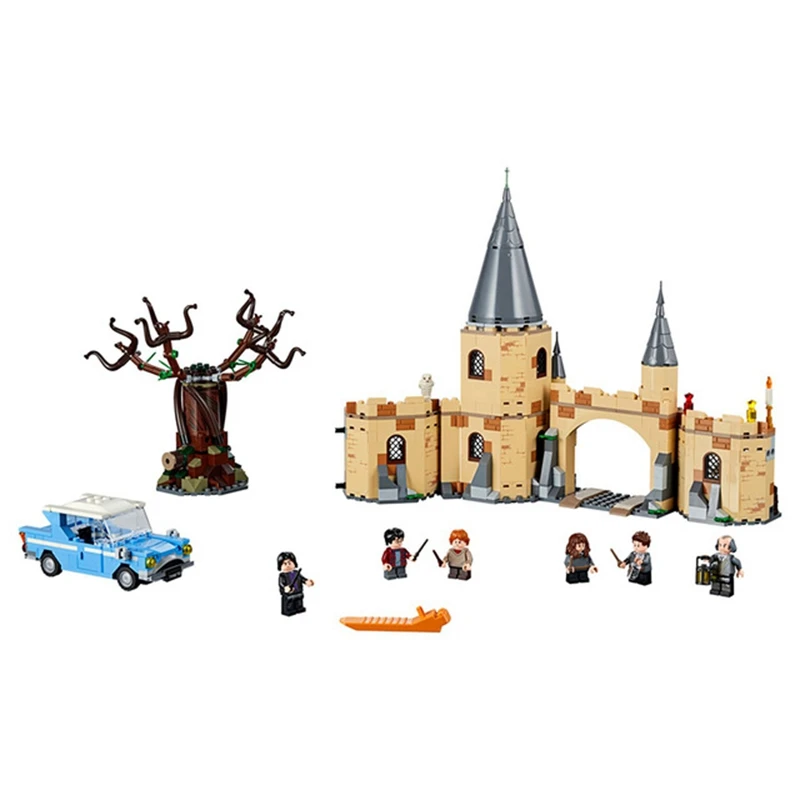 Новинка, серия Harri, хогварт, большой зал, 75954, Whomping Willow 75953, экспресс-поезд, 75955, Игрушечная модель, Строительный набор, кирпичи, игрушки,, сделай сам - Цвет: no box