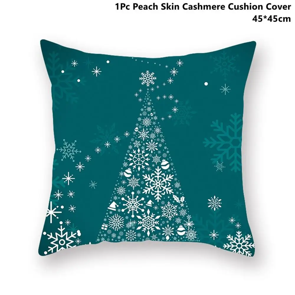 Xmas Pillowcase 22 Taoup зеленый веселая Рождественская Подушка-Чехол настольный декор для рождественских украшений рождественские украшения для дома натальные Noel Navidad - Цвет: Xmas Pillowcase 22