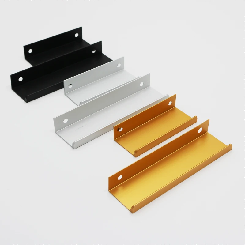 Hidden Cabinet Handles Stainless steel Kitchen Cupboard Pulls Drawer Knobs Furniture Handle furniture handles kitchen door handles