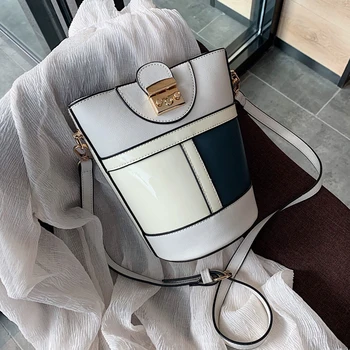 

Fashion Crossbody Bucket Bag for Women Panelled Shoulder Bags Designer Louis Brand Women Bags Luxury Leather Bag Bucket Handbag