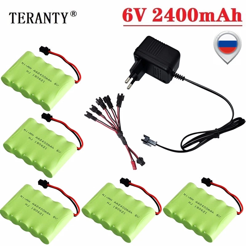 Ni-MH 6V 2400 mAh AA Batteria per auto con telecomando