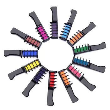 

Mini Hair Color Comb Disposable Hair Dye Stick With Comb Easy-To-Clean Hair Dye Comb Hair Chalk Color Comb