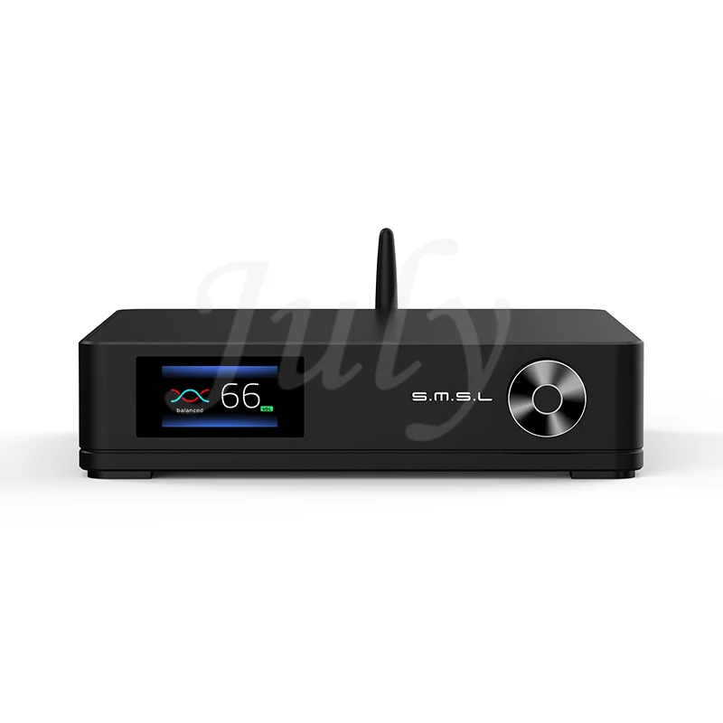 

SMSL SA400 Hifi Power Amplifier High Resolution Bluetooth5.0 NJW1195 Super Bass Preamp Output APT-X XLR RCA With Remote Control