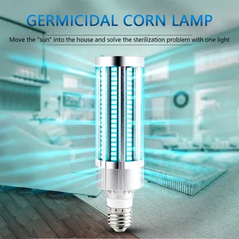 

60W UV Germicidal Lamp Ozone Remote Control UVC Ultraviolet Led Corn Bulb Disinfection Sterilizer E27 Ozone Lights For Home
