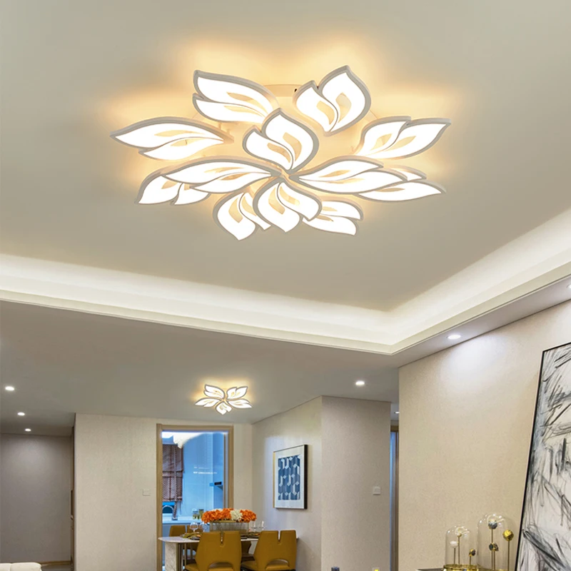 Modern LED chandelier with APP remote control function, living room, bedroom, home, chandelier, ceiling acrylic light, free ship