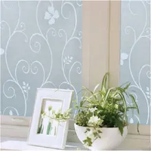 Горячее предложение 45x100 см Матированный с декорированием узором "Мороз" ограничивающий обзор извне на стекло Окно Дверь наклейка с цветком с клейкой пленкой