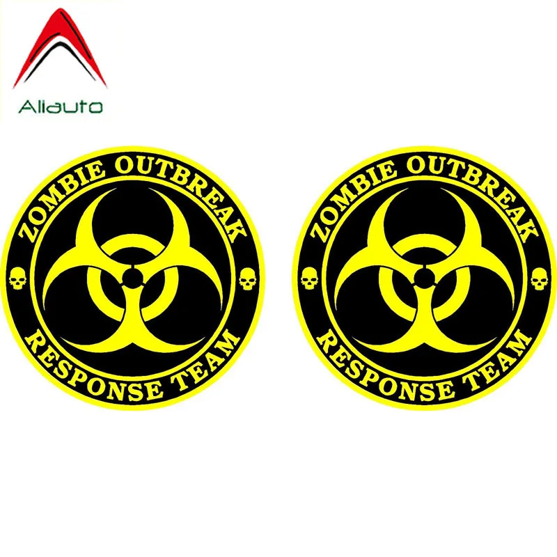 Светоотражающая Автомобильная наклейка Aliauto 2 шт. украшение команды против