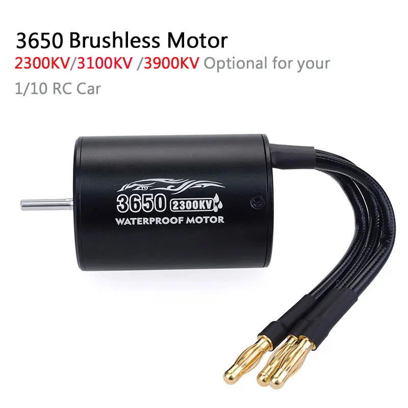 

SURPASS HOBBY Waterproof motor 3650 2300KV 3100KV 3900KV Brushless Motor for Tamiya Traxxas Slash Bandit Redcat 1/10 RC Truck