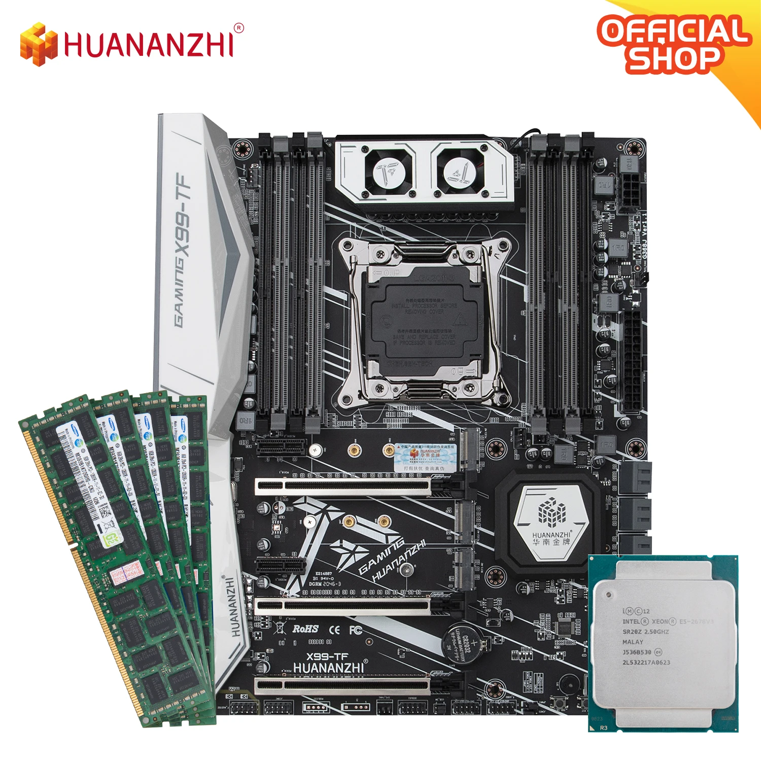 X99 Intel Xeon Ddr3 Recc E5 2678 Memory-Combo-Kit-Set TF HUANANZHI SATA with V3 Usb-3.0