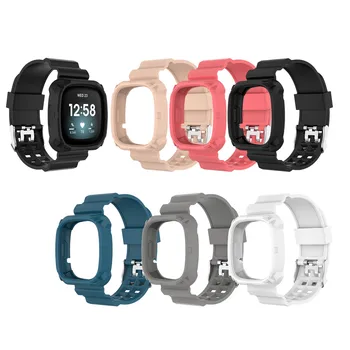 

Watch Men Band fitbit versa3 for Fitbit Sense Sport Rubber Wrist Band playmobil Strap Bumper Durable Case Montessori Gift