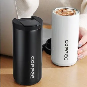 

New 350/500ml Travel Coffee Mug Double Stainless steel Coffee Thermos Mug Portable Car Vacuum Flasks Thermo Cup Water Bottler