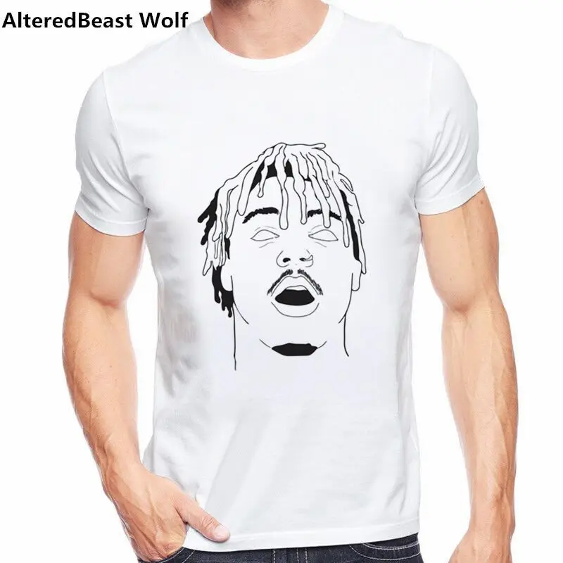 as picture Художественная футболка Juice Wrld, хип-хоп, певец Juice Wrld, принт Харадзюку, футболка, Homme, уличная одежда, рэпер, мужские Модные Забавные топы, футболка - Цвет: as picture