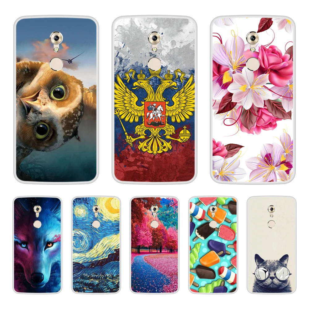 Чехол для телефона ZTE Axon 7 Mini мягкий силиконовый чехол из ТПУ с крутым рисунком в