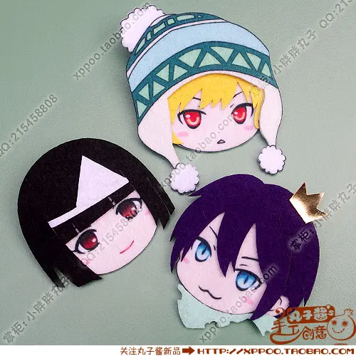 В виде милого героя аниме Noragami Yaboku Yukine норы значок косплея нетканое полотно брошь