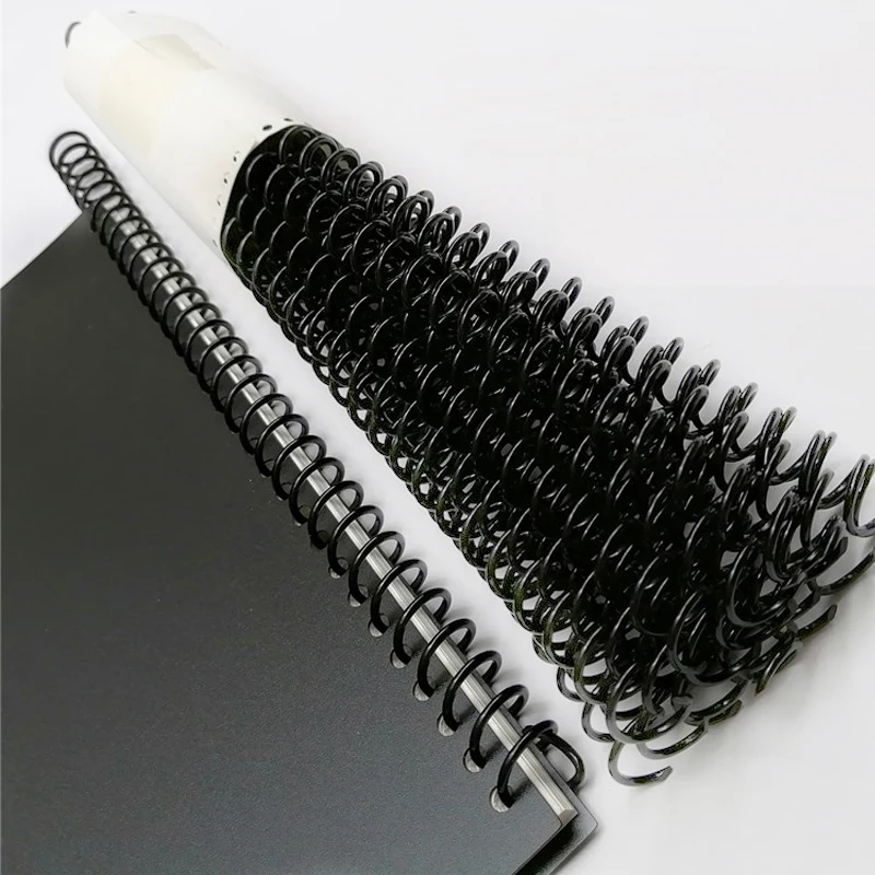 20PCS 30-hole Notebook Binding Spiral Ring Book Plastic Single Wire Ring Coil Binding Supplies DIY Cut Out Spiral Coil