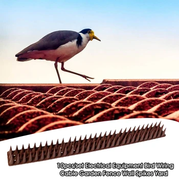 

10pcs/set Bird Wiring Cable Home Roof Foxes PP Garden Cats Yard Easy Install Fence Wall Spikes Electrical Equipment