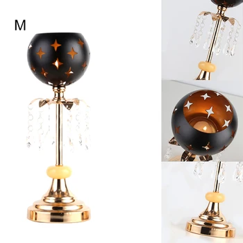 

Crystal Candle Holders Metal Candlesticks Set for Dining Room Candlestick for Wedding Party Holiday Table Decoration Home Decor