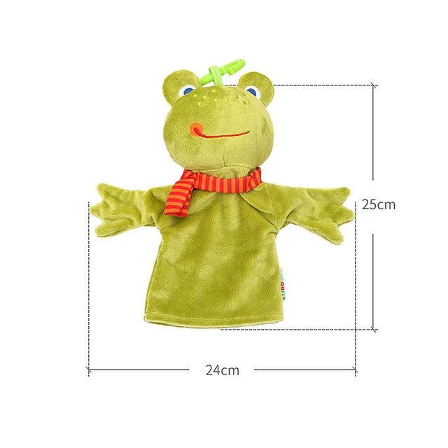 Little Monkey Frog Duck Doll Soothing Towel Cute Cartoon Animal Hand Puppet Stuffed Toy 4