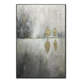 

Abstract Gray Tree Design Paintings Hand-painted Home Wall Decor Oil Painting Texture Thick Wall Art Pictures For Living Room