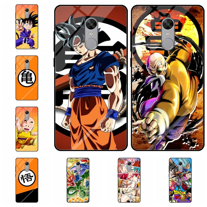 Dragon Ball Z Супер чехол из закаленного стекла для телефона Xiaomi Redmi Note 4 глобальная