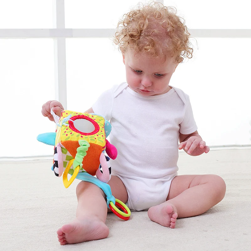 Горячая многофункциональные блоки кровать колокольчик Игрушка для прорезывающихся зубов с героями мультфильмов погремушка подвеска детские развивающие игрушки LBV