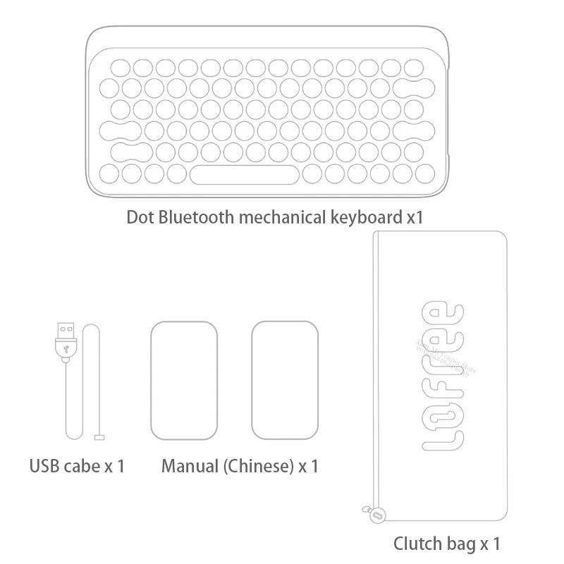 Xiaomi Mijia Lofree Беспроводной Bluetooth механическая клавиатура цветение версия Очаровательная игровая клавиатура с светодиодный Подсветка хороший подарок