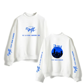 

2020 ITZY Turtleneck Sweatshirt Fashion Rapper Singer Hip Hop Pullover Oversize ITZY sweatshirt for women plus size