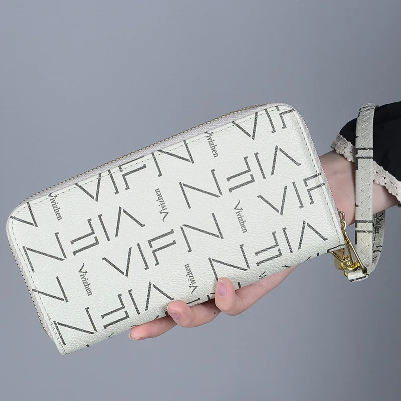 

2020 New Women Ladies PU Wallet Long Zip Purse Card Phone Holder Case Clutch Wallets Standard Wallets Zipper Fashion Geometric