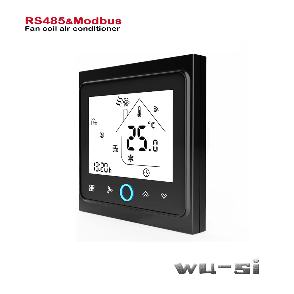 Modbus& RS485 RTU связь 2 трубы термостата, тепла или охлаждения 95-240VAC, опционально 24VAC