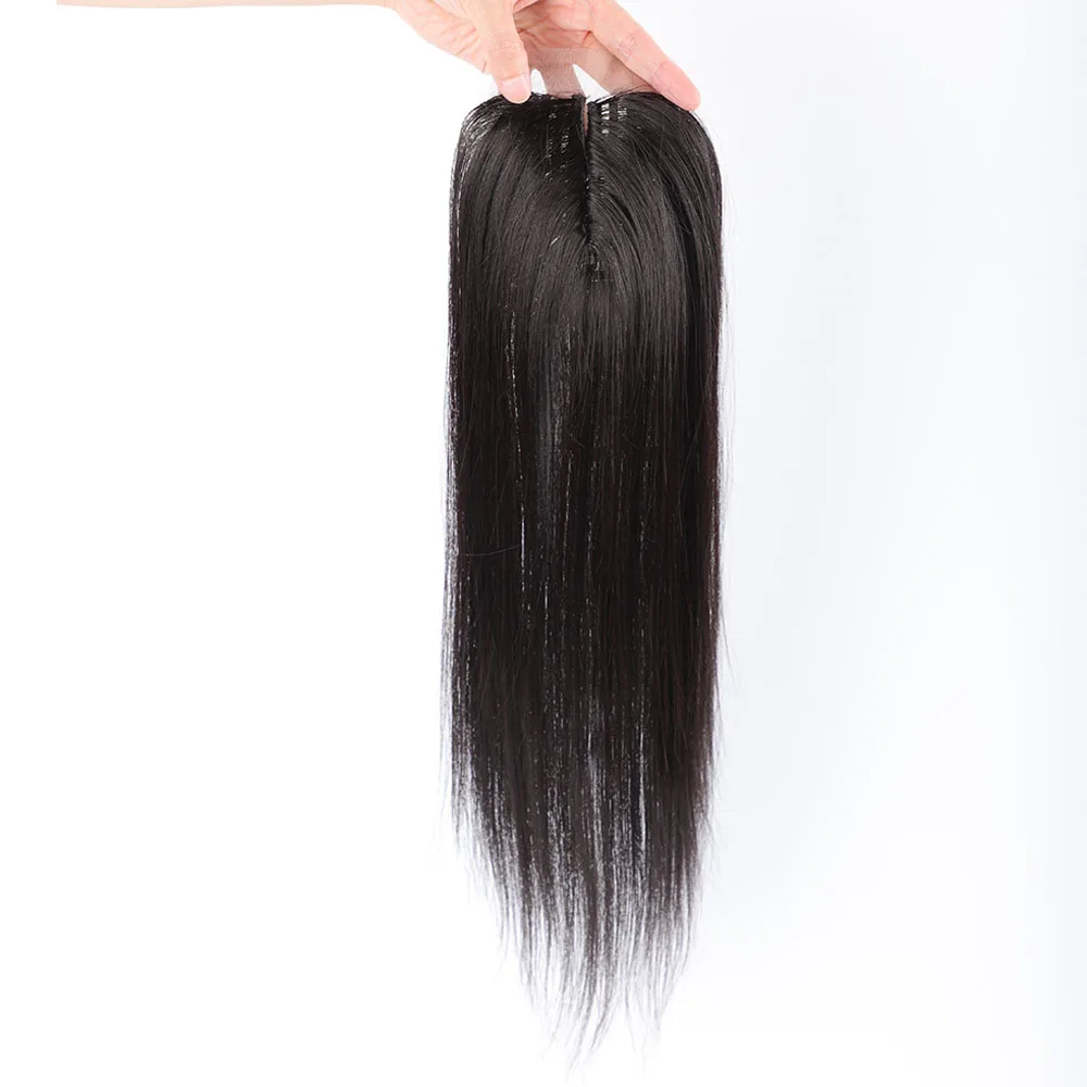 Synthetic Hair Bundles with Closure All in 1 Straight Synthetic Sew in Weave Hair Bundles Women Weavon 3 with Closures